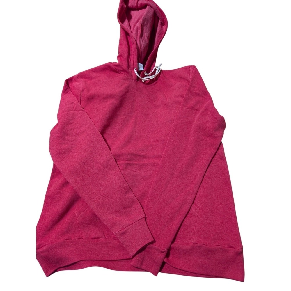 NWOT Alternative Apparel Mens XL Red Heathered Fleece Pullover Hoodie